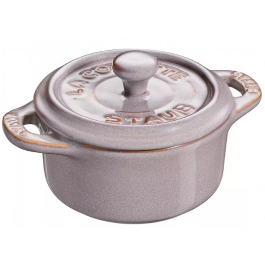 Mini Cocotte apvalus STAUB 40511-998-0 - antikvarinis pilkas 200 ml