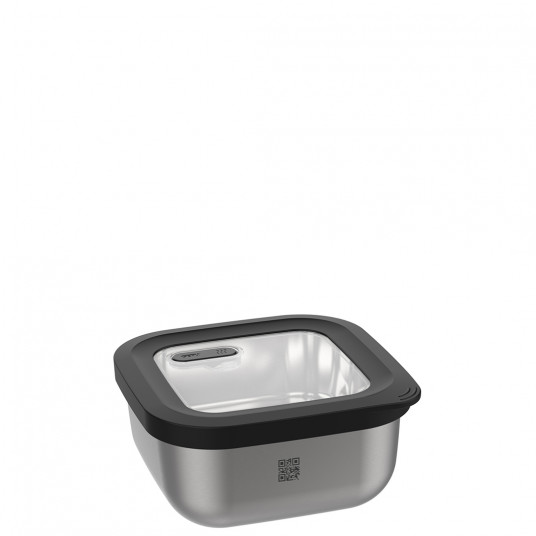 Kvadratinė plieninė talpa 400 ml Gefu Provido G-12777