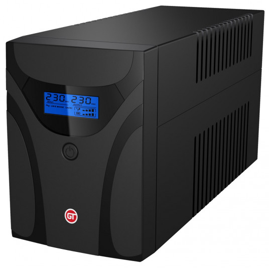 GT UPS POWERbox „Line-Interactive“ 1500VA 900W 4 AC išvestis(ys / čių)