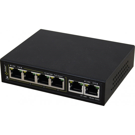 Jungiklis PoE PULSAR SG64 4+2 Juoda