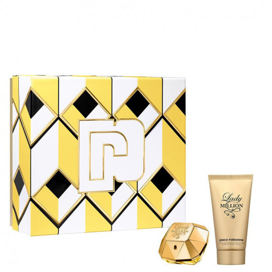 Paco Rabanne Lady Million EDP 80ml + Kūno losjonas 100ml