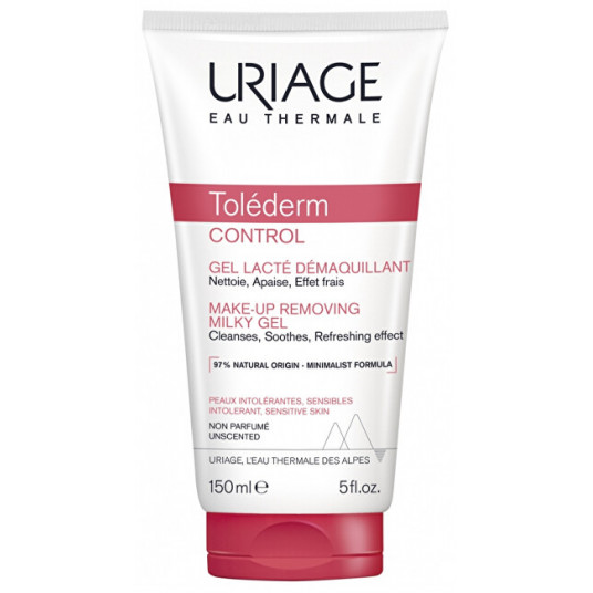 Uriage - Makiažo valiklis jautriai ir netoleruojančiai odai Tolederm Control (Make-Up Removing Milky Gel) 150 ml