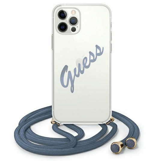Guess GUHCP12MCRTVSBL galinis dėklas, skirtas Apple iPhone 12 / 12 Pro