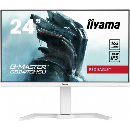 iiyama G-Master GB2470HSU-B5 Red Eagle – 23,8" | Greitas IPS | Full HD | 165 Hz Biały