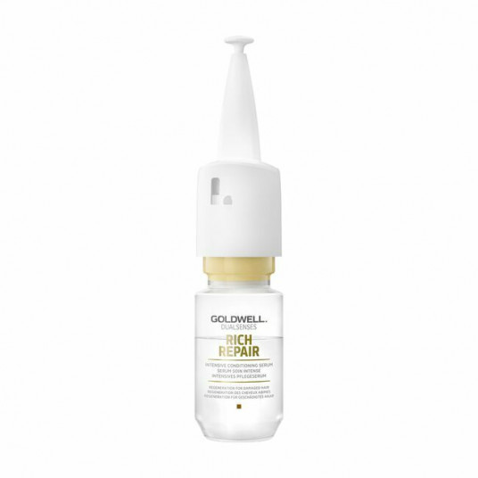 Goldwell – serumas sausiems ir pažeistiems plaukams Dualsenses Rich Repair (intensyviai kondicionuojantis serumas) 12 x 18 ml