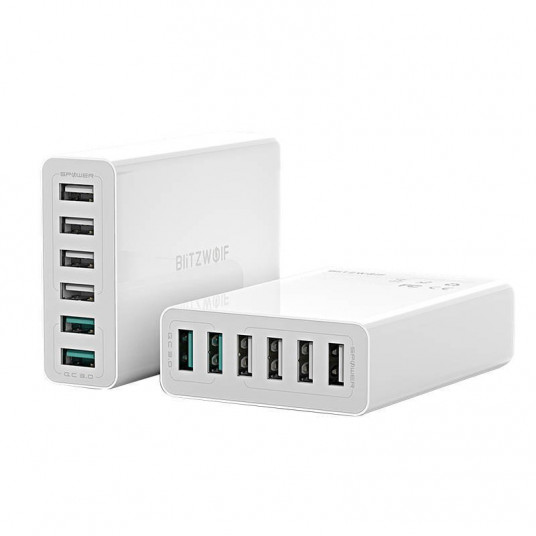 BlitzWolf BW-S15 įkroviklis 6x USB / QC 3.0 / 60W