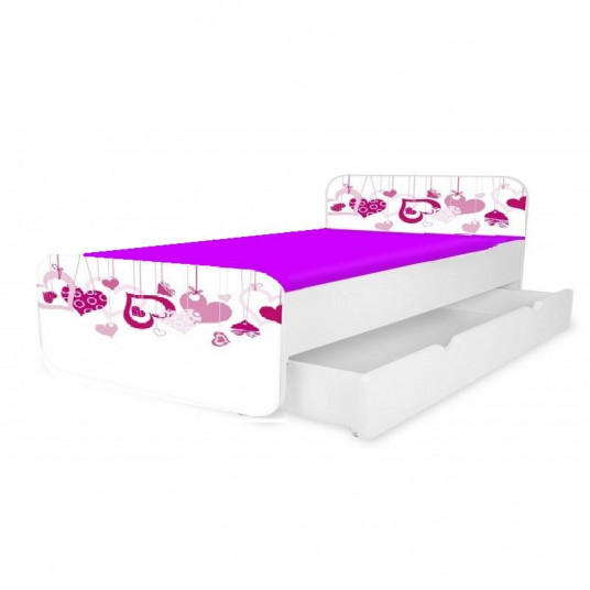 Bed Nobiko - 180x80 cm drawer type 49