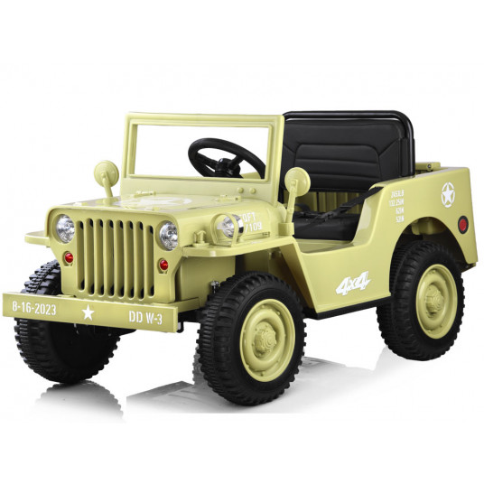 The car is powered by the Military Willys battery + PA0263 remote control