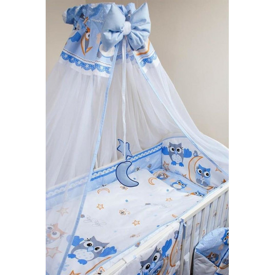 Bedding set - 6  parts - 120/90/360 - SOWY - BLUE