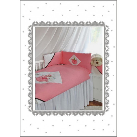 Bedding set - 3 parts - 135/100/160 - CYRKOWY KOT PINK ***