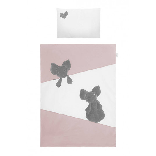 Cover set - 2 pcs - 120x90, 40x60 - MYSZKI - P02-0094 - PINK