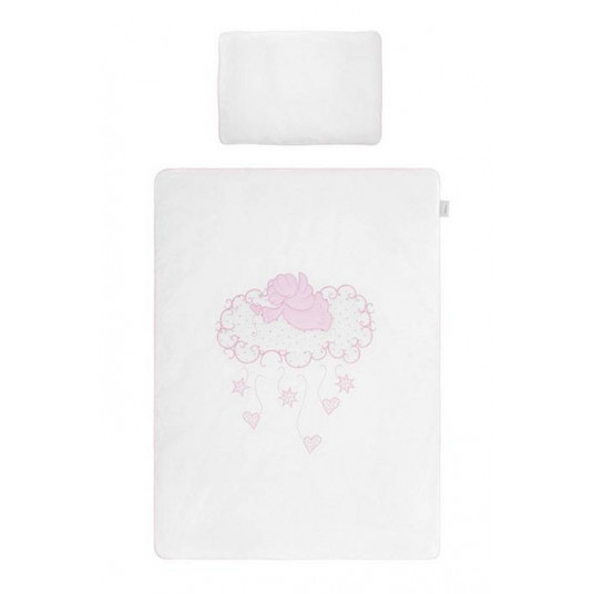 Cover set - 2 pcs - 120x90, 40x60 - ANIOŁEK - P02-0134 - PINK