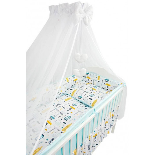 Bedding set  - 4 parts - 135/100/360 - MIASTO - TURKUS