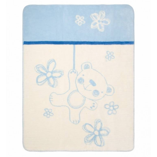 Blanket - TB0201 - TEDDY - size 75x100 - BLUE