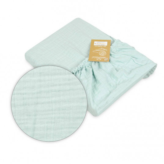 Cover to changing pad - TB0414/33 - MUSLIN - MINT - size 50x70/80 cm