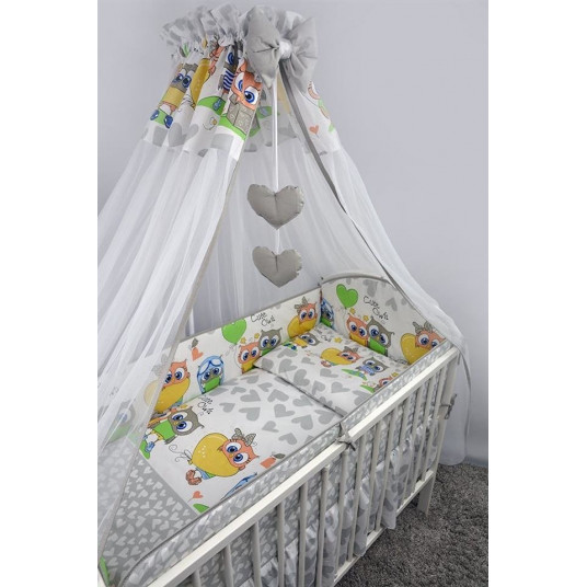 Bedding set - 6  parts - 120/90/360 - SOWY/SERCA - GREY