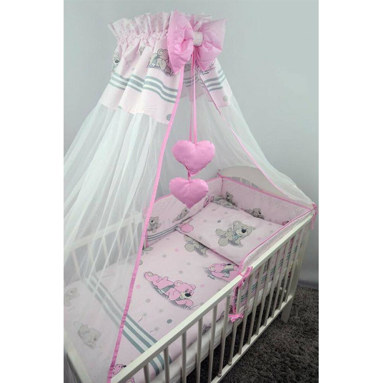 Bedding set - 4 parts - 120/90/180 - MARZYCIEL - PINK ****