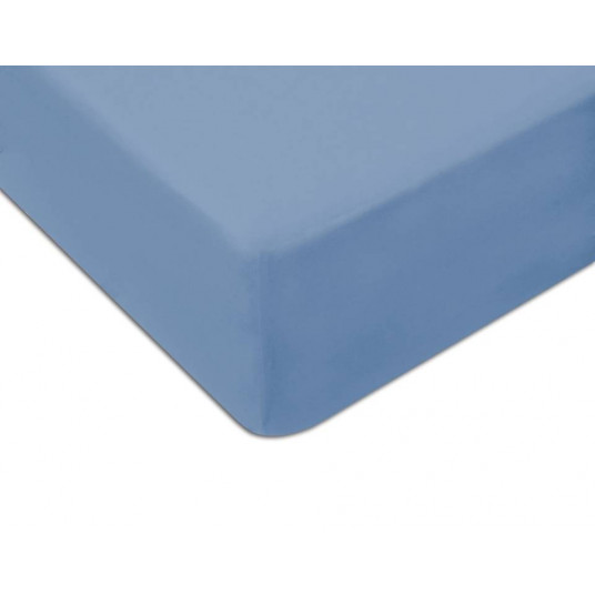 Sheet - JERSEY - size 120x60 - BLUE