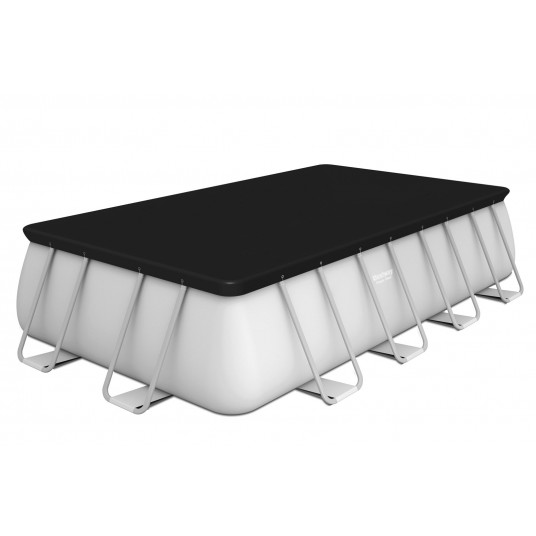 Bestway Power Steel 56671 antžeminis baseinas Karkasinis baseinas Stačiakampis 11532 L Pilka