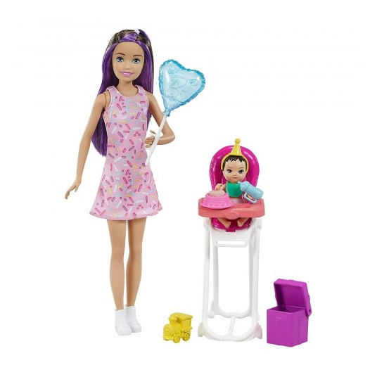 PROMO Barbie Skipper Doll Mini gimtadienio kėdė GRP40 MATTEL