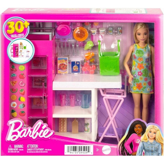 BARBĖS SANDĖLIUKO RINKINYS IR LĖLĖ HJV38