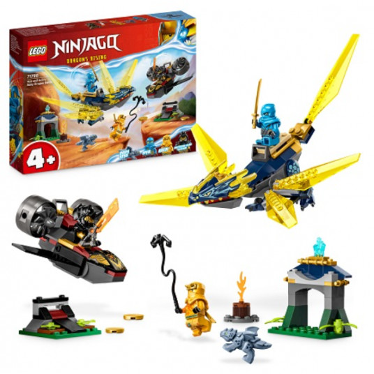 LEGO 71798 Nya ir Arino kūdikio drakonų mūšio konstruktorius