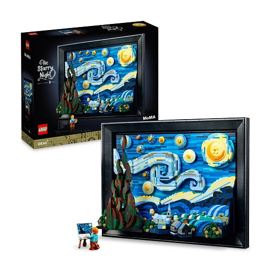 LEGO 21333 Vincentas van Gogas – Žvaigždėtos nakties konstruktorius