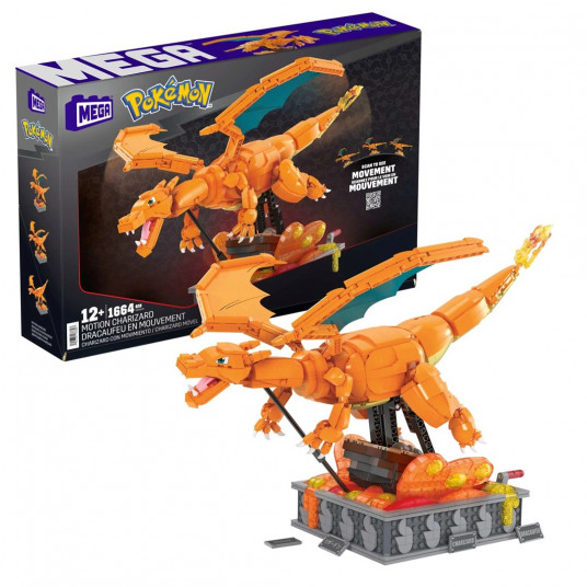 MEGA POKEMON MECHANINIS CHARIZARDAS SU JUDESIU HMW05 PLYTŲ RINKINYS