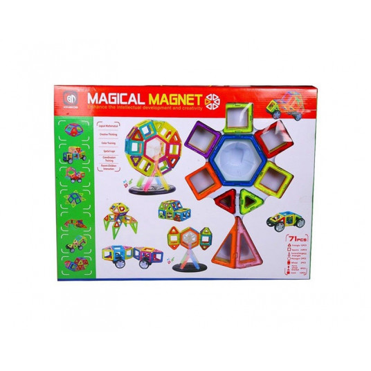 Konstruktorius Xinbida Magical Magnet 525050202, 71 vnt.