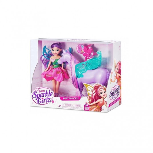 Lėlė Sparkle Girlz fėja princesė su žirgu 100413, 10,5 cm