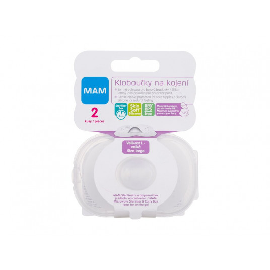 Breast Pads MAM Nipple Shields L, 2pc