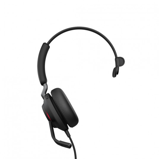 Jabra Evolve2 40, UC Mono Laisvų rankų įranga Vielinis Su lankeliu Biuras / skambučių centras USB A tipo Bluetooth Juoda