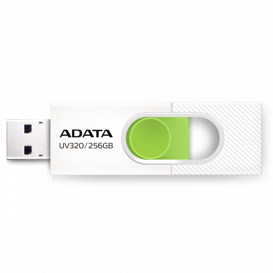 ADATA AUV320 256GB USB atmintinė, balta/žalia ADATA