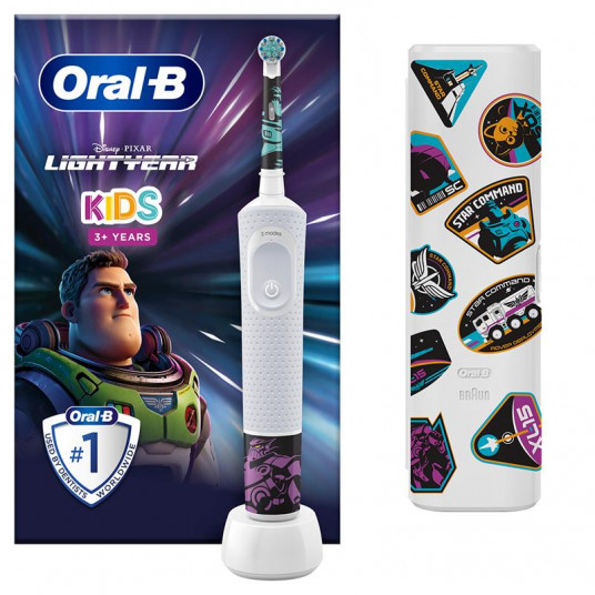 El.toothbrush Vitality Lightyear+kelioninis dėklas, Braun