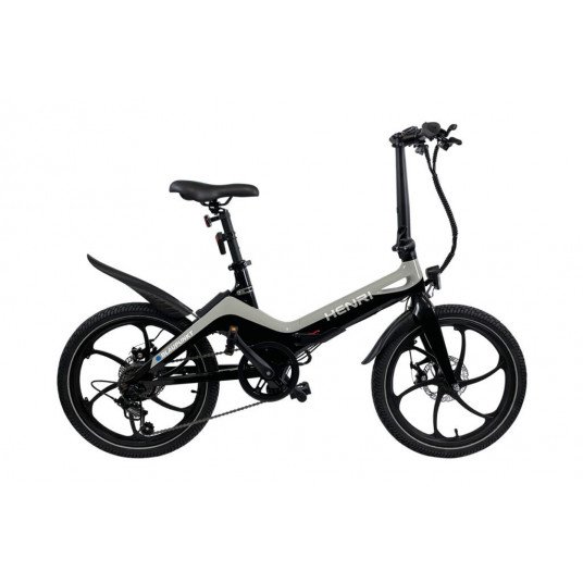 Elektrinis dviratis Blaupunkt E-Bike Henri 20 " Grey/Black