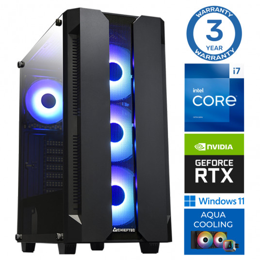 INTOP AQUA i7-14700F 16GB DDR5 2TB SSD M.2 NVME+2TB RTX4060Ti 8GB WIN11