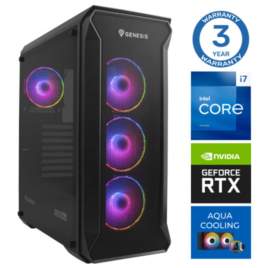 INTOP AQUA i7-14700F 64GB DDR5 2TB SSD M.2 NVME RTX4070 12GB be OS