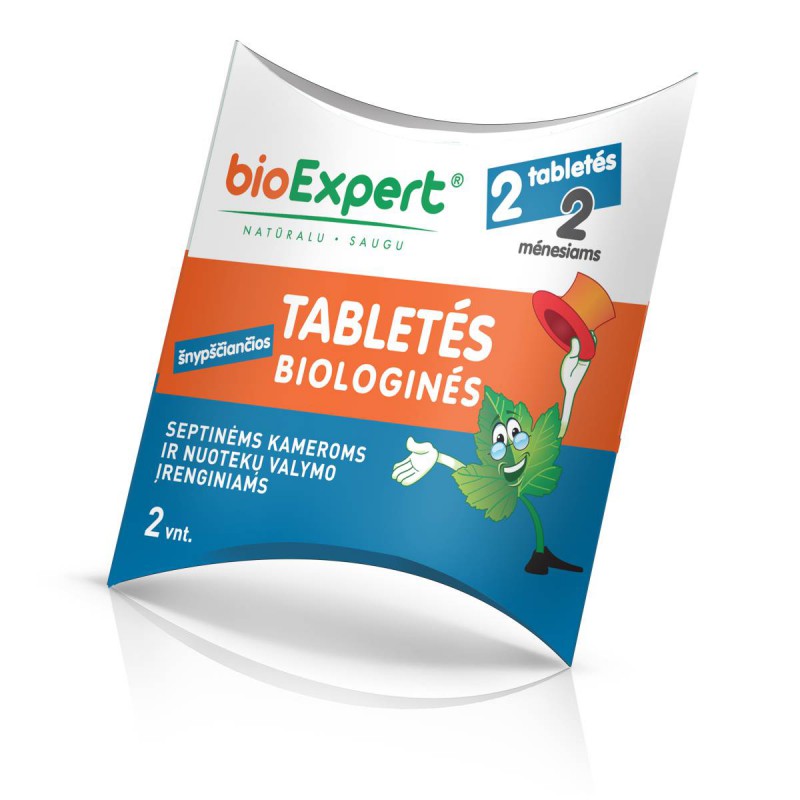 Biologinės tabletės kanalizacijos valymui BioExpert 2vnt