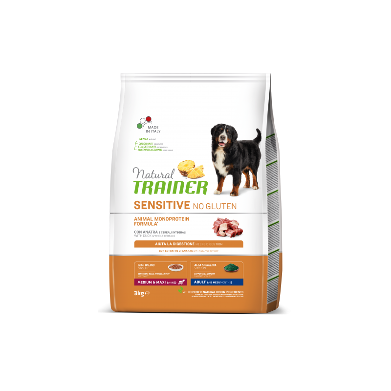 NT ADULT DOG SENSITIVE NO GLUTEN M/M DUCK (antiena) 3kg