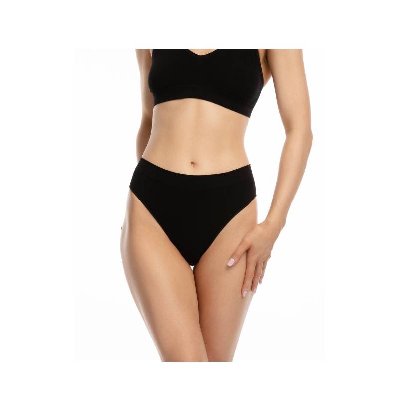 Julimex Klasikinės bambukinės kelnaitės BAMBOO BIKINI BLACK