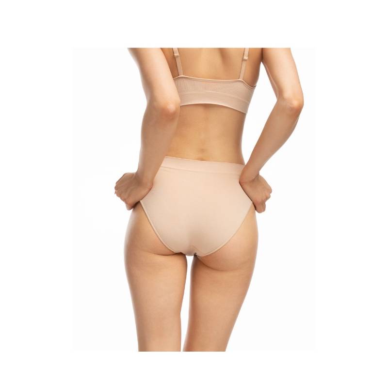 Julimex Klasikinės bambukinės kelnaitės BAMBOO BIKINI NUDE