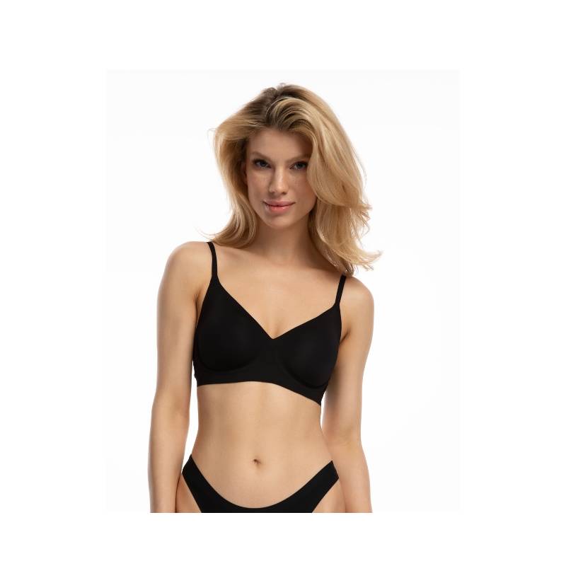 Julimex Paminkštinta liemenėlė SIMPLE T-SHIRT BRA BLACK