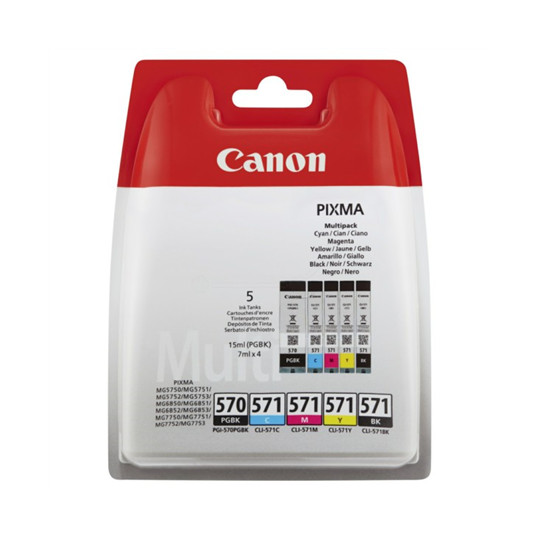 „Canon PGI-570/CLI-571 PGBK/C/M/Y/BK Multi pack“