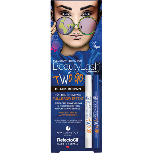 Refectocil - TWO GO antakių dažymo rašiklis - Natural Brown