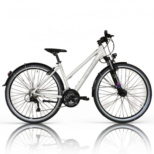 Dviratis CROSS TRX SL4 Lady 28" 21G dydis 17" (44cm) (balta)