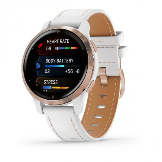 Išmanusis laikrodis Garmin Venu 2S GPS, Wifi, Rose Gold + Baltas 010-02429-23
