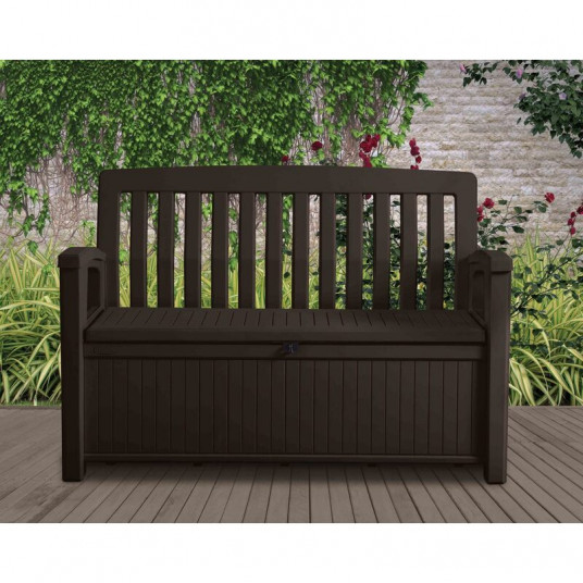 Daiktadėžė - suoliukas Keter PATIO BENCH 227 L (rudos spalvos)