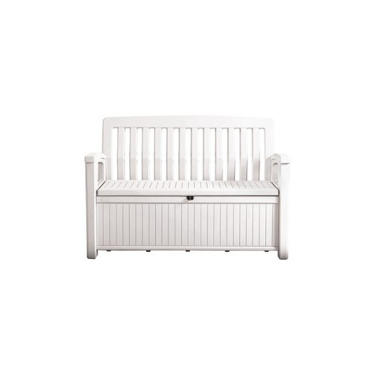 Daiktadėžė - suoliukas Keter PATIO BENCH 227 L (baltos spalvos)