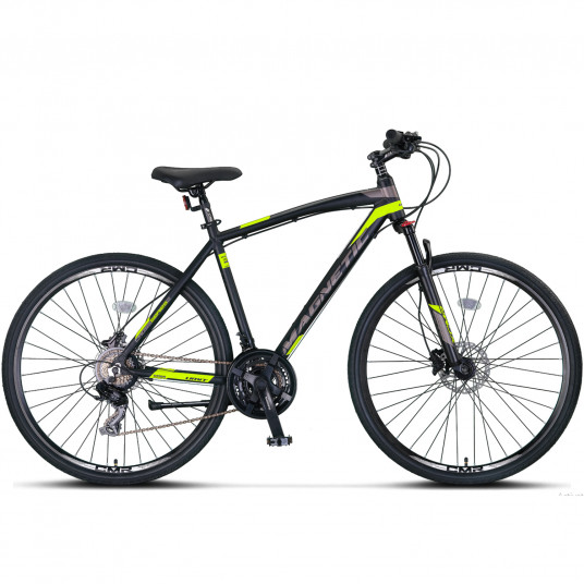 Dviratis UMIT Magnetic HYD 28" 21G dydis 20" (51cm) (juoda/laimo)