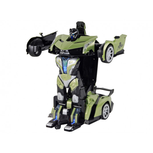 Robotas automobilis r/c 1:10, žalias